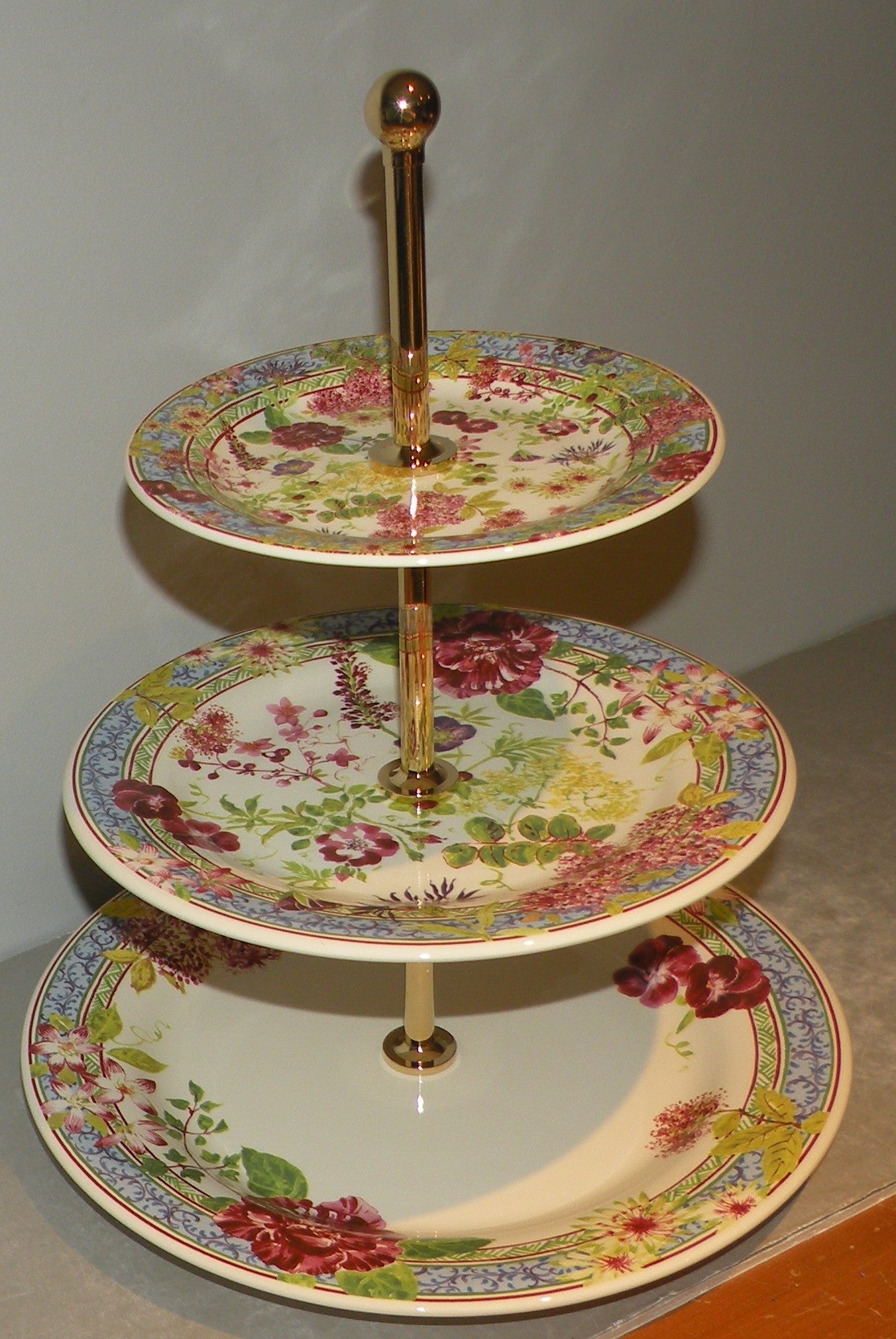 Three-tier Cake Stand, Millefleurs