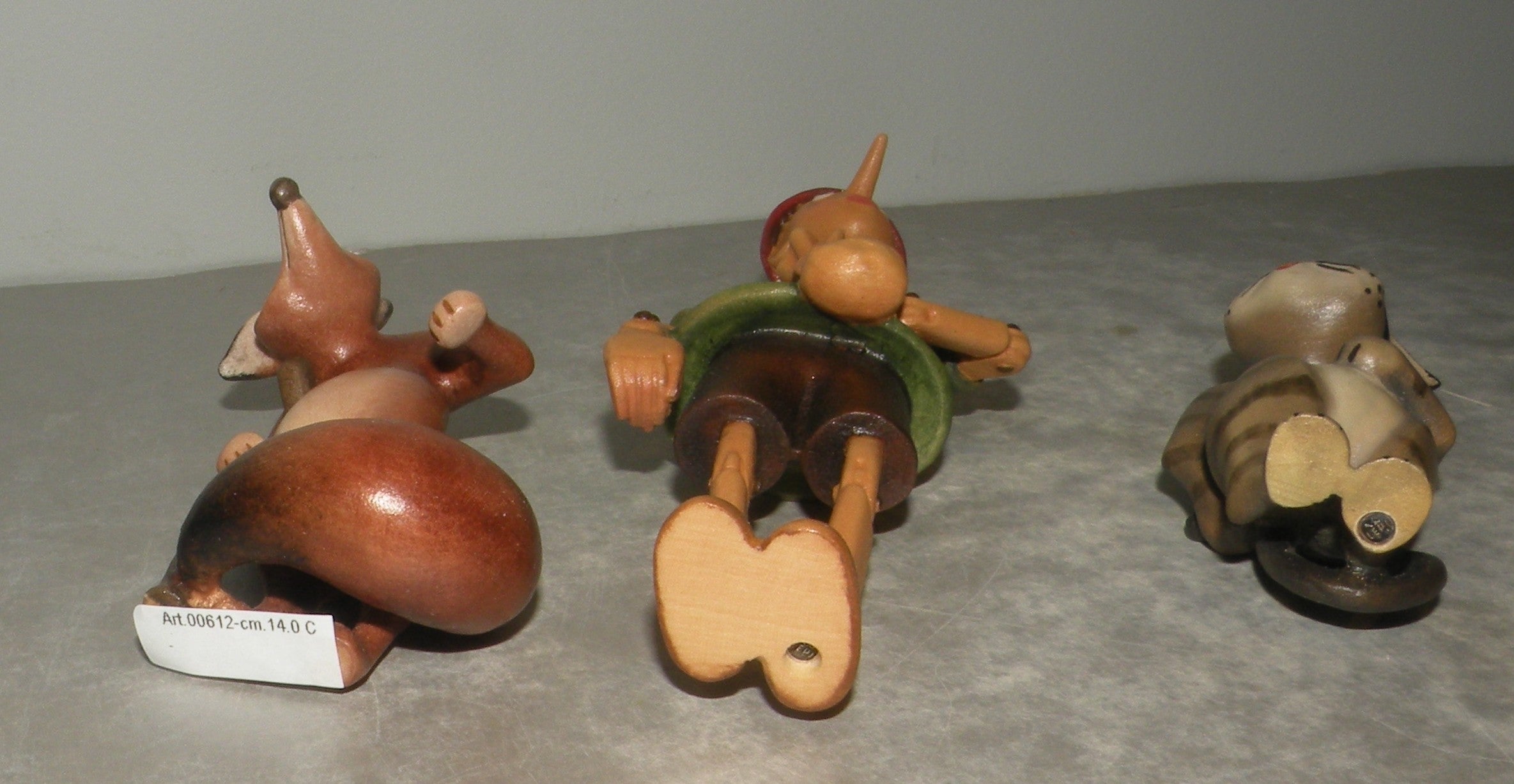 Pinocchio with cat and fox , 00612, Lepi