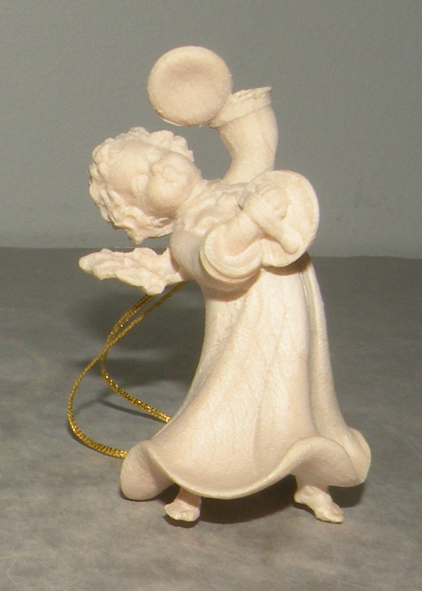 Angel with Cymbals for hanging, 10258-I Wood untreated ( NR )