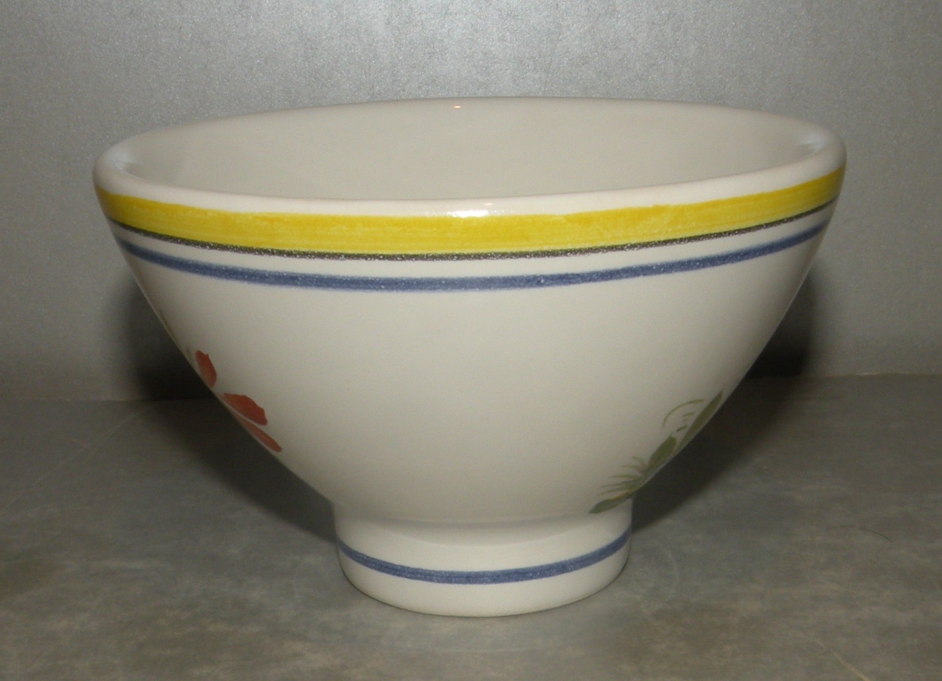 Cider Bowl without handle, with a lady  Henriot