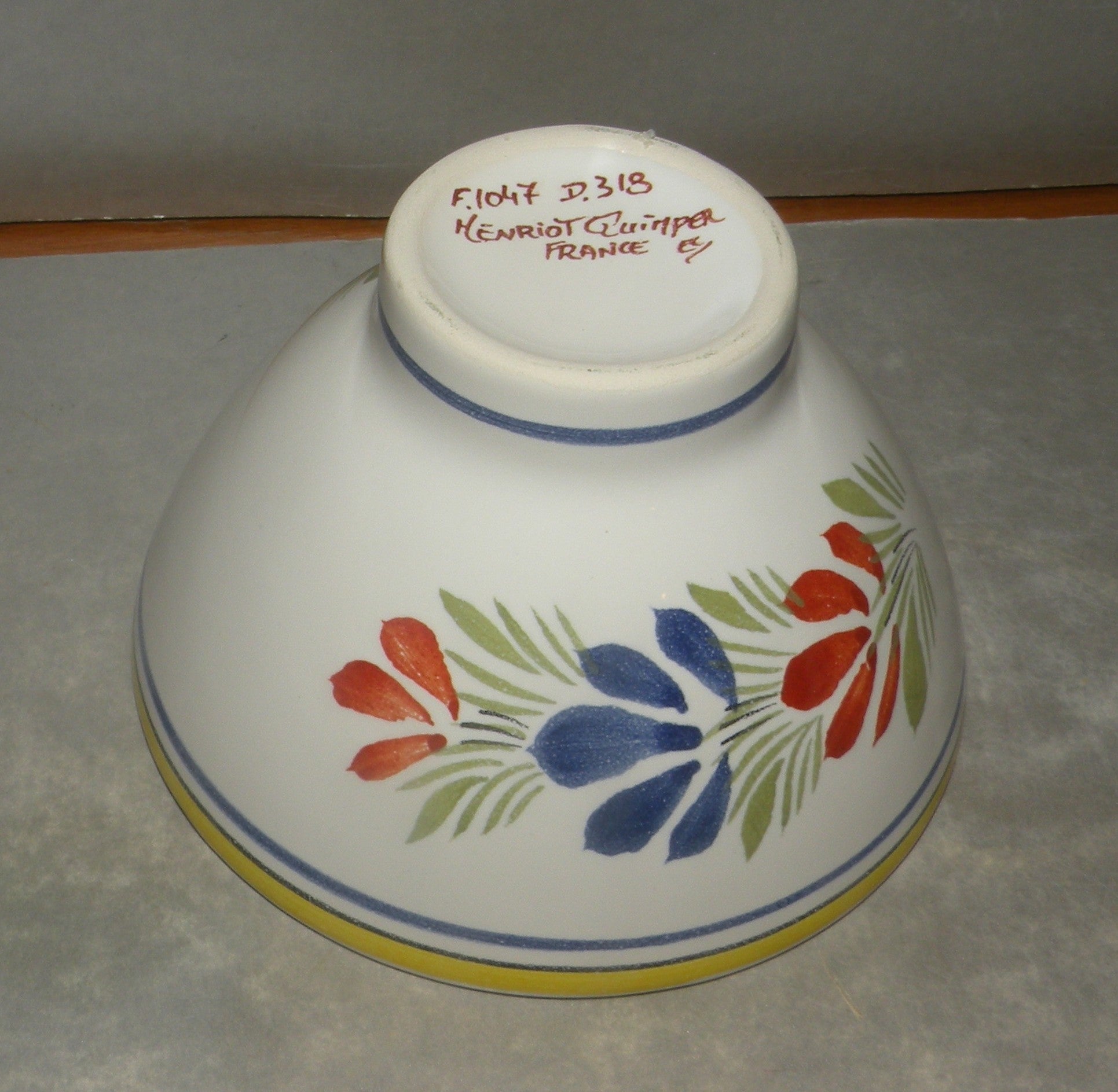 Cider Bowl without handle, with a lady  Henriot