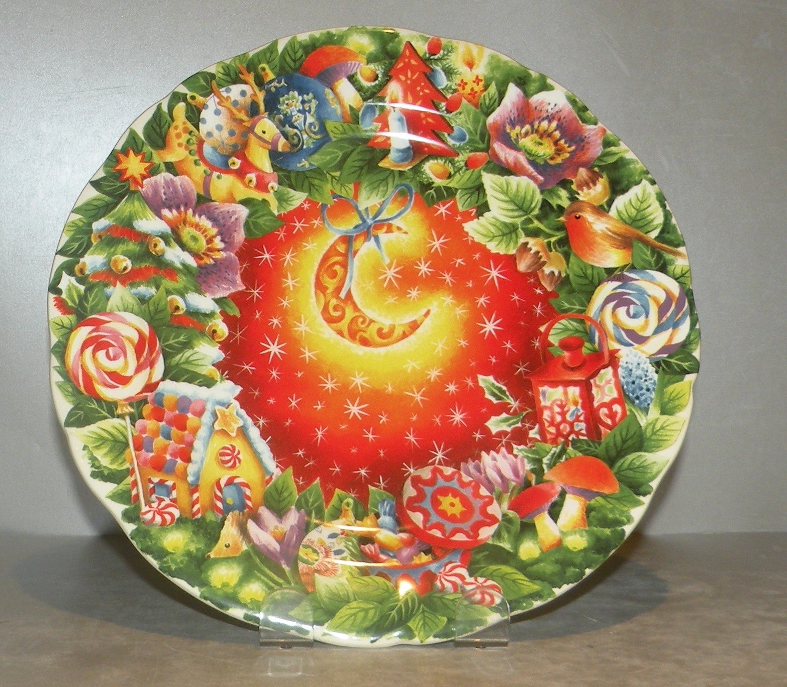 Dessert Plate Noel Red 2017