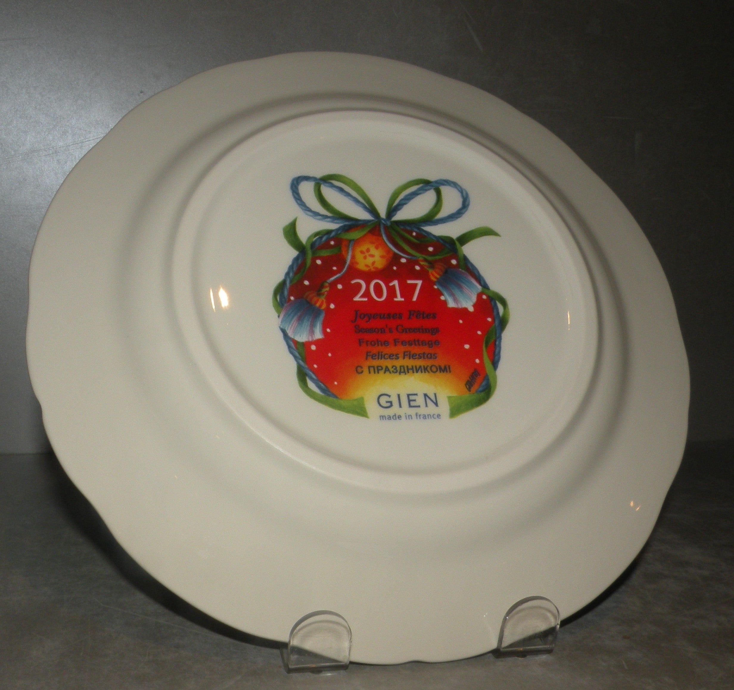 Dessert Plate Noel Red 2017
