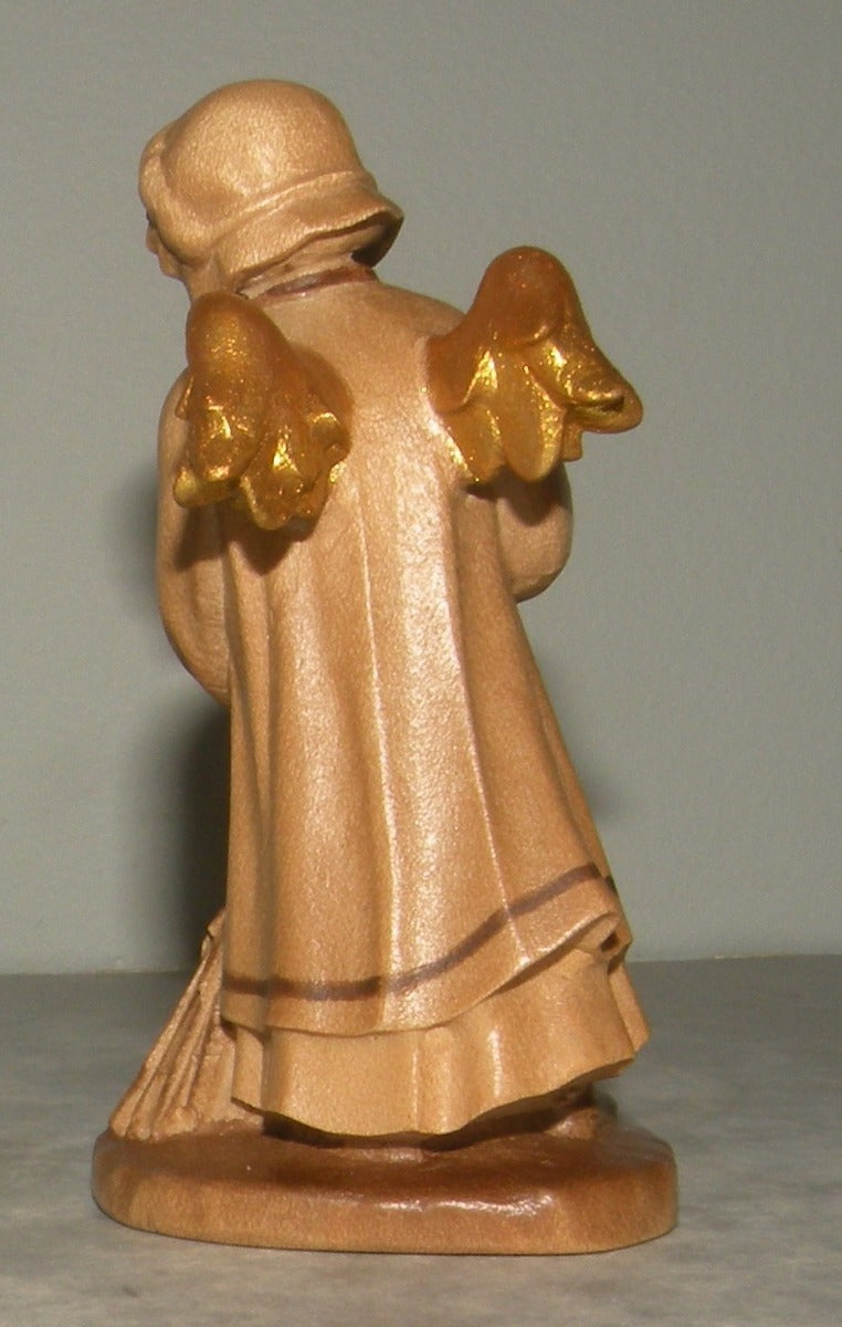 Angel with Broom , Rustic ZF Finish