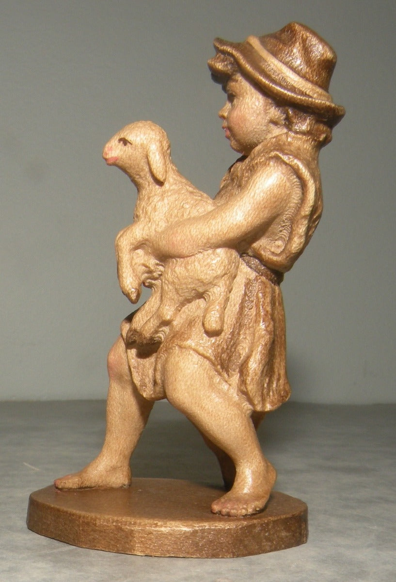 Child with Lamb, Rustic ZF Finish