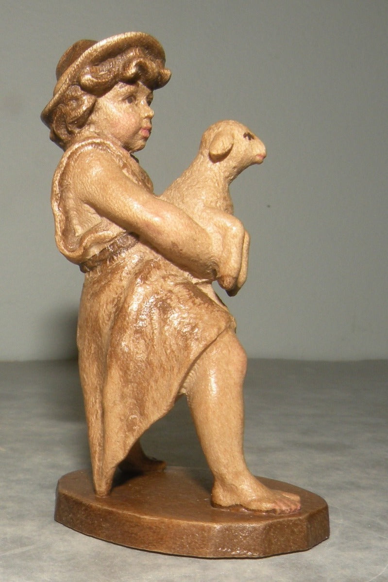 Child with Lamb, Rustic ZF Finish