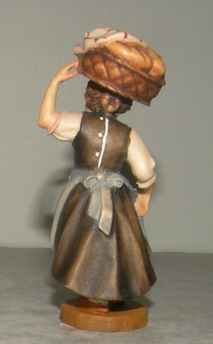 Child with bread basket, Rustic