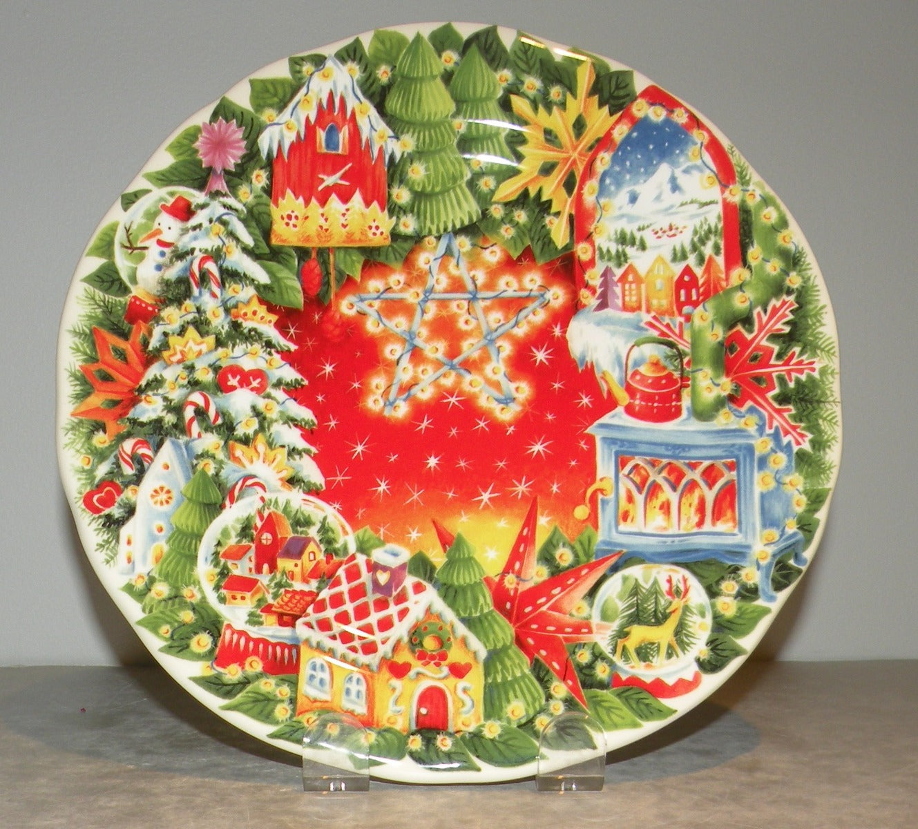 Dessert Plate Noel Red 2022