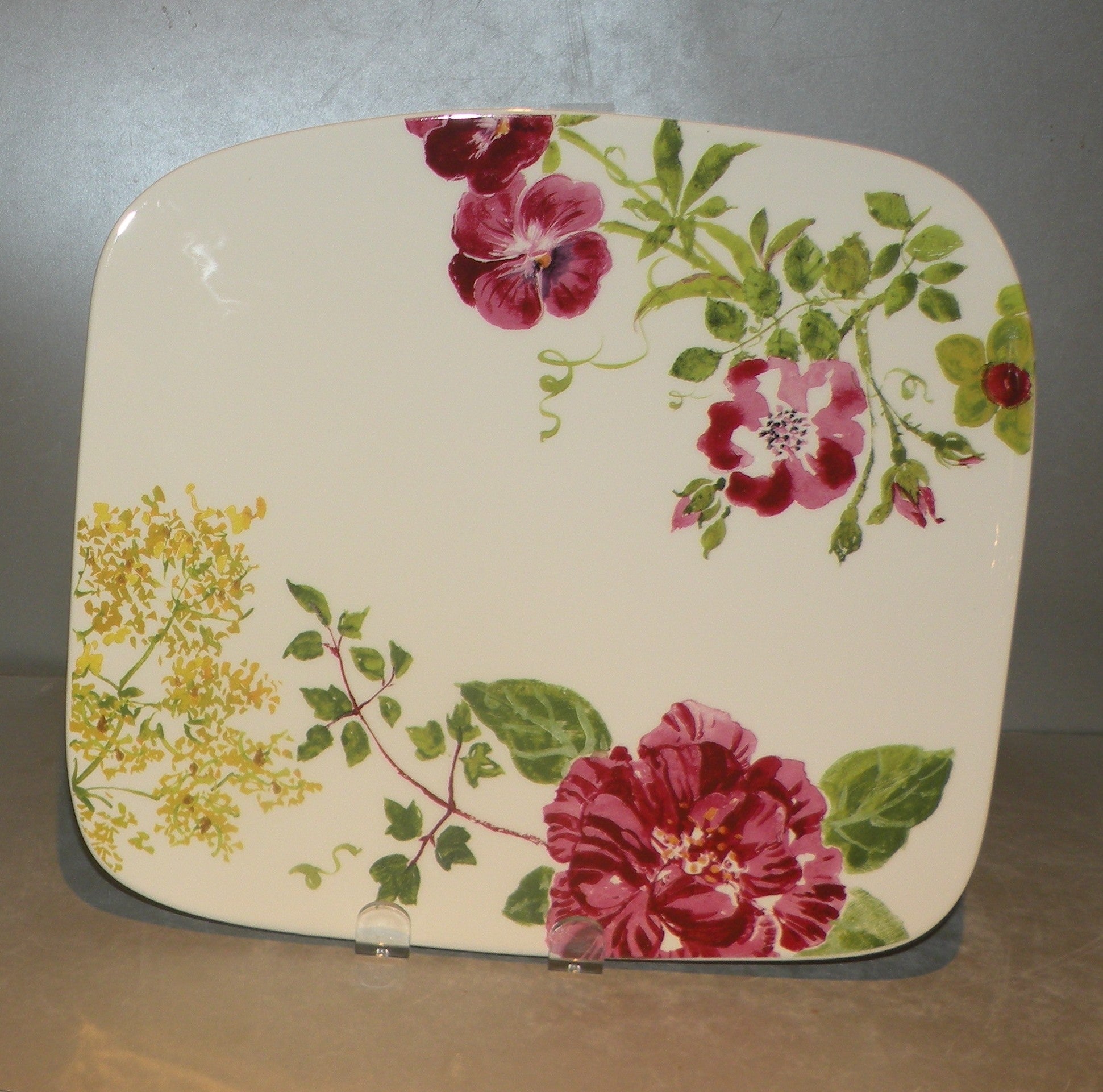 Large Organic Rectangular Platter  Millefleurs