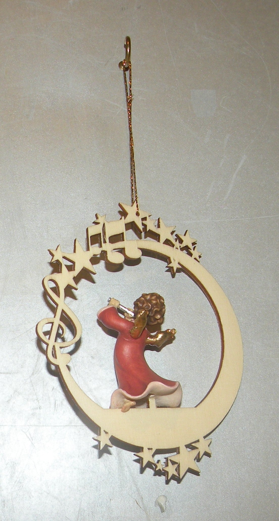 Angel with Flute On The Moon & Stars - 08000 - A