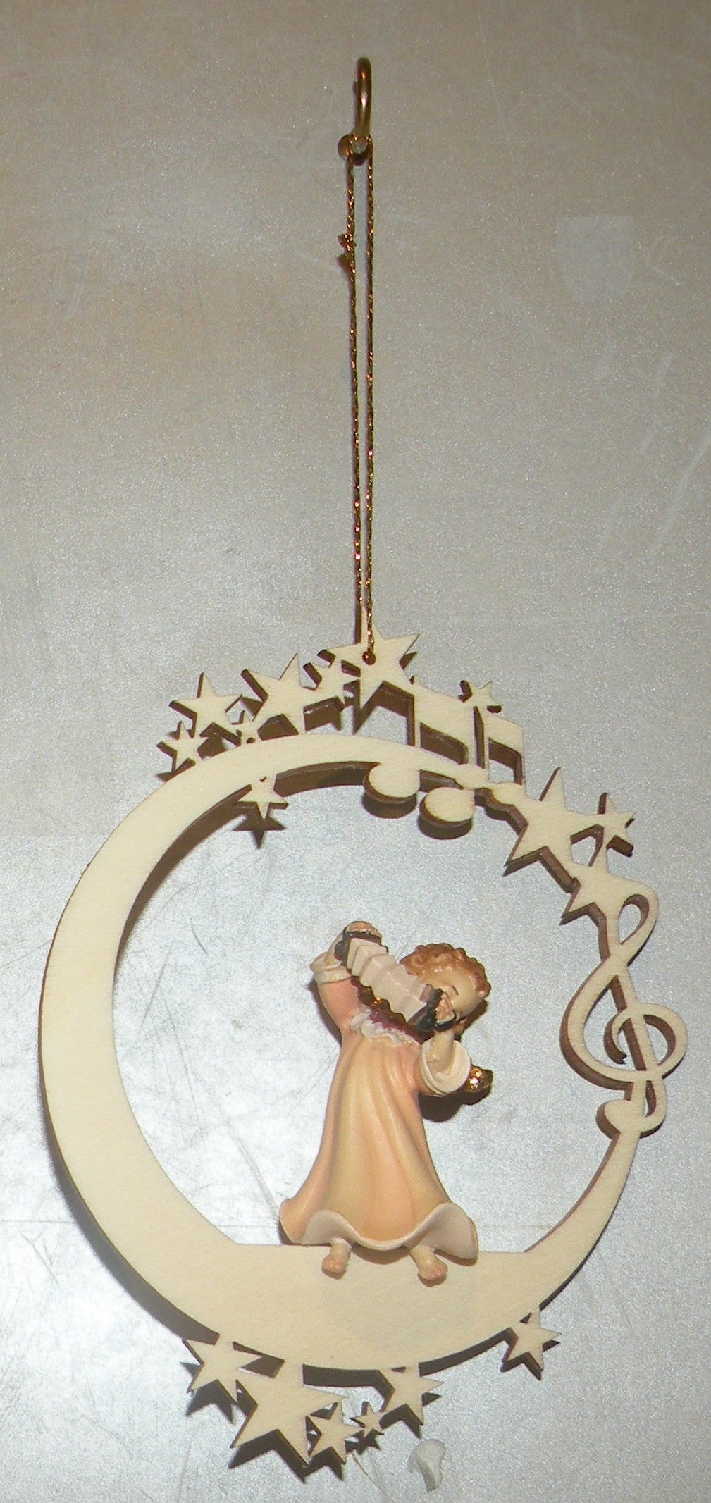 Angel With accordion On The Moon & Stars - 08000 - F