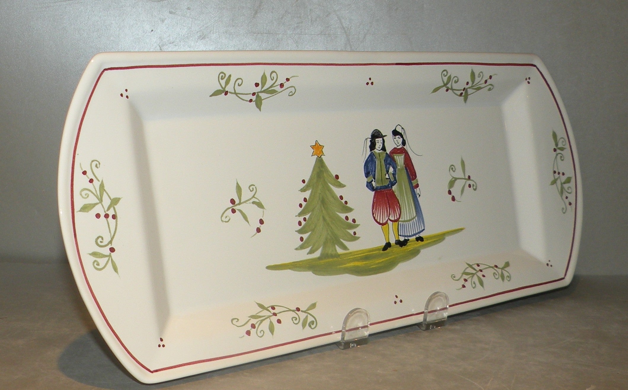 Oblong Serving Tray, Esprit de Noel