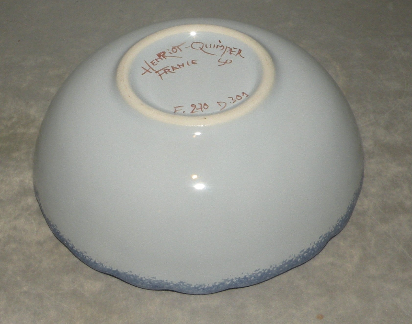Serving Bowl nr.1 with Lady, Mistral Blue