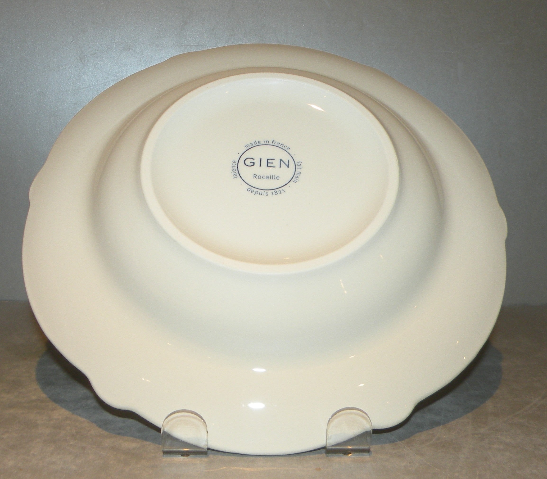 Rim Soup Plate, Rocaille White