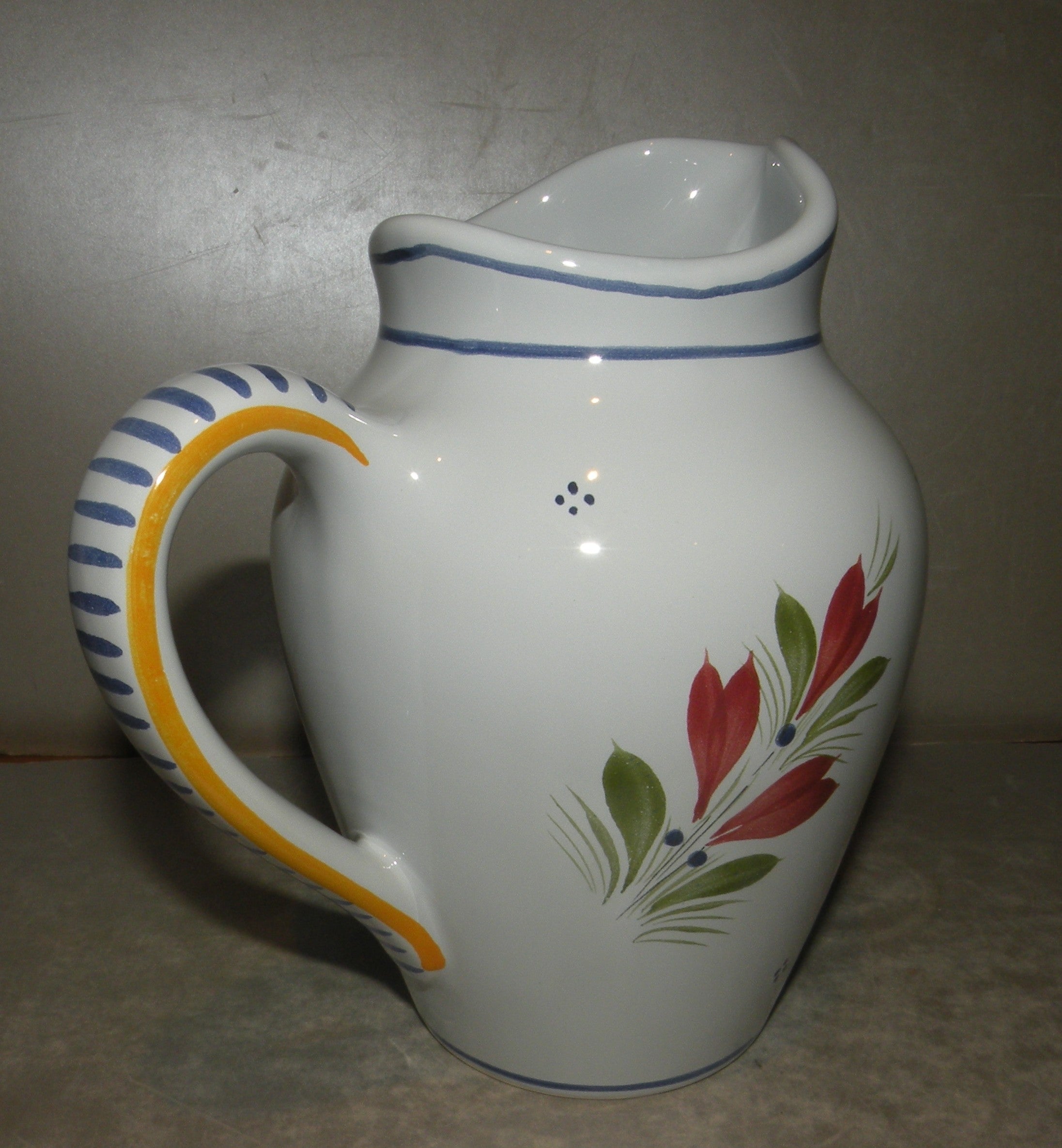 Pitcher with Lady, Mistral Blue