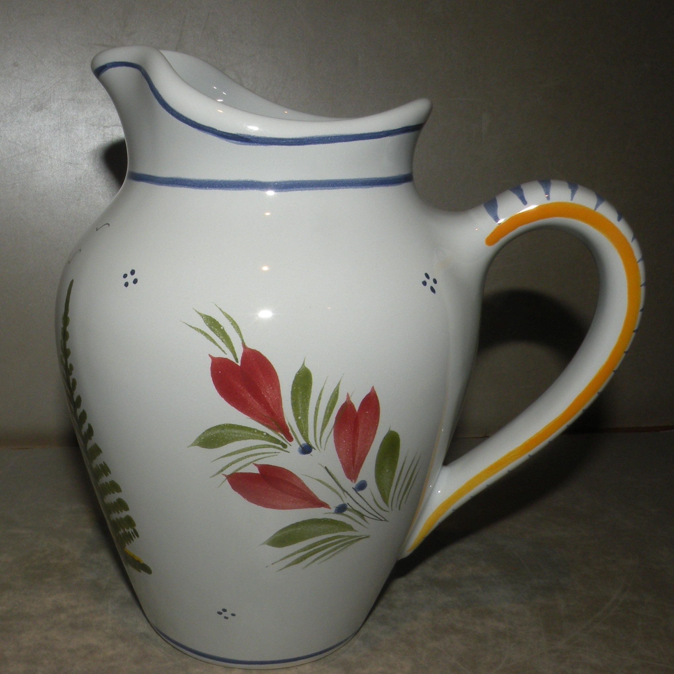 Pitcher with Lady, Mistral Blue