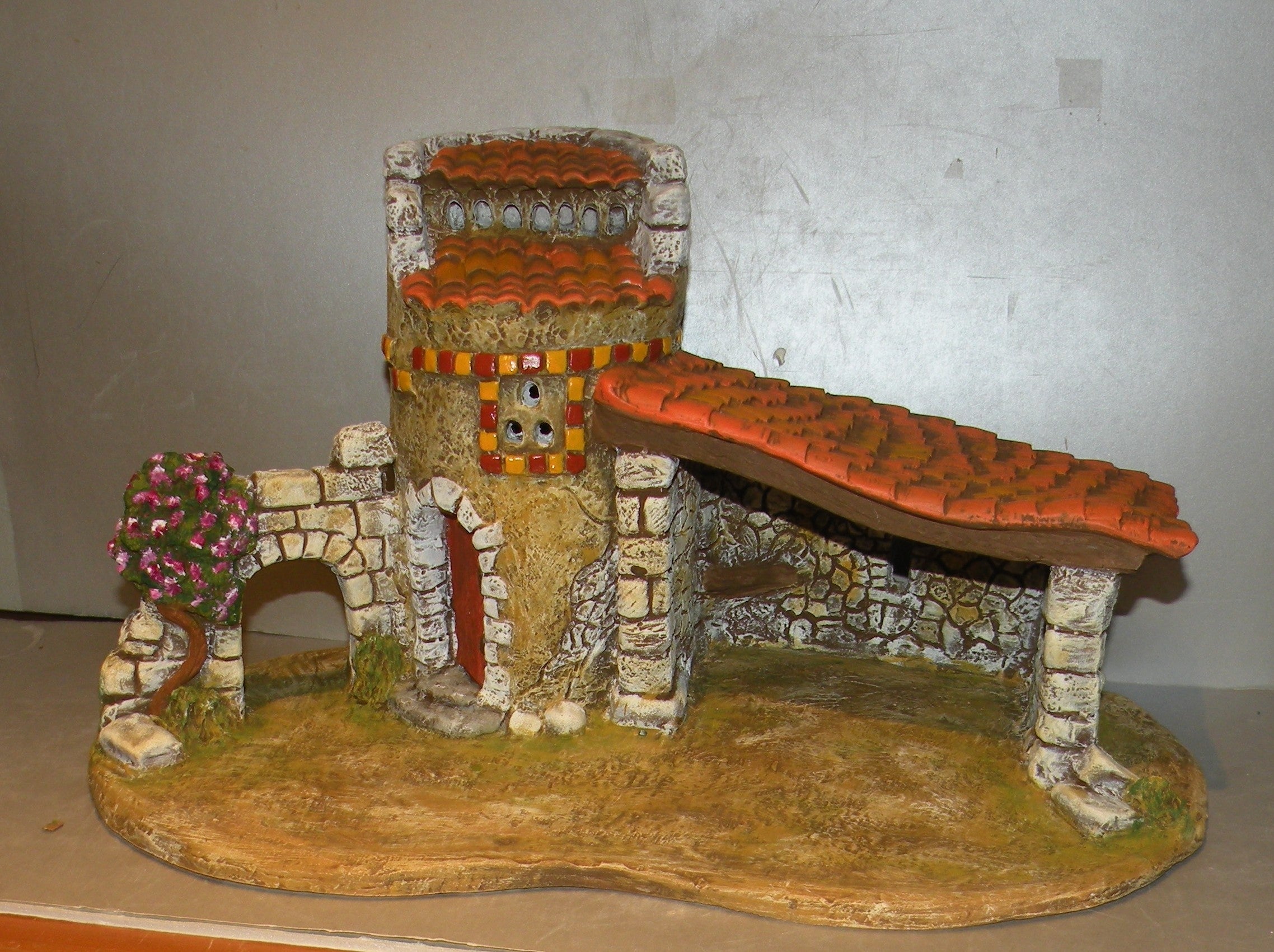 Dovecote porch, stable 1 slope ,  High Density Plaster  ( 704 ) ,  Fouque 6 or 9 Cm