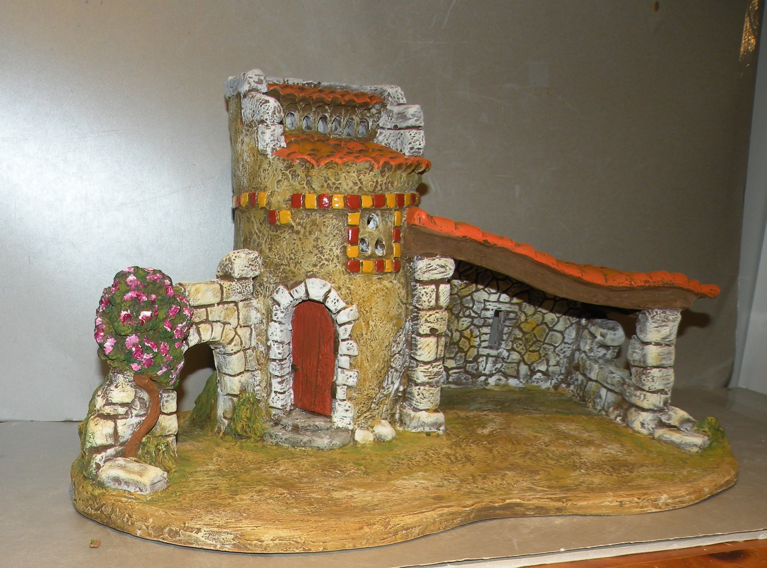 Dovecote porch, stable 1 slope ,  High Density Plaster  ( 704 ) ,  Fouque 6 or 9 Cm