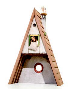 Two-storey stable with shingled roof - Kastlunger