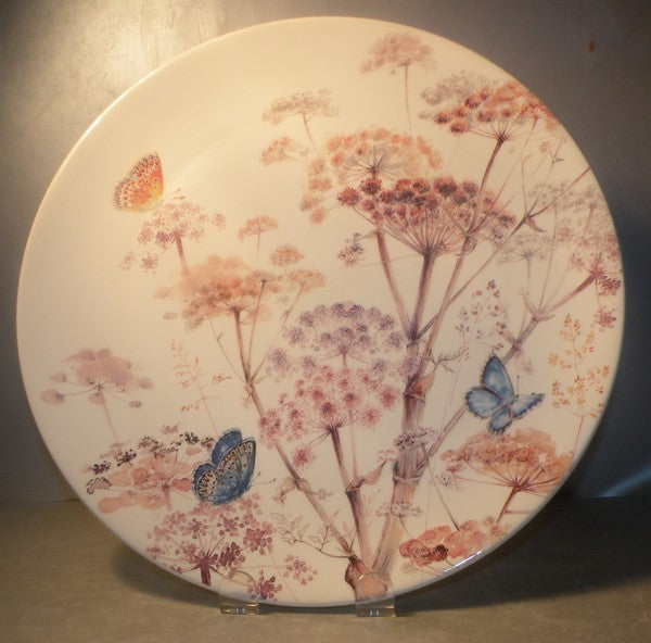 Round Cake Platter, Azur