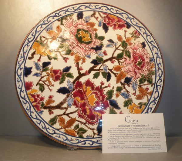 Round Cake Platter Pivoines