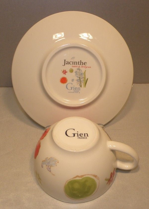 Tea Cup & Saucer Jacinthe