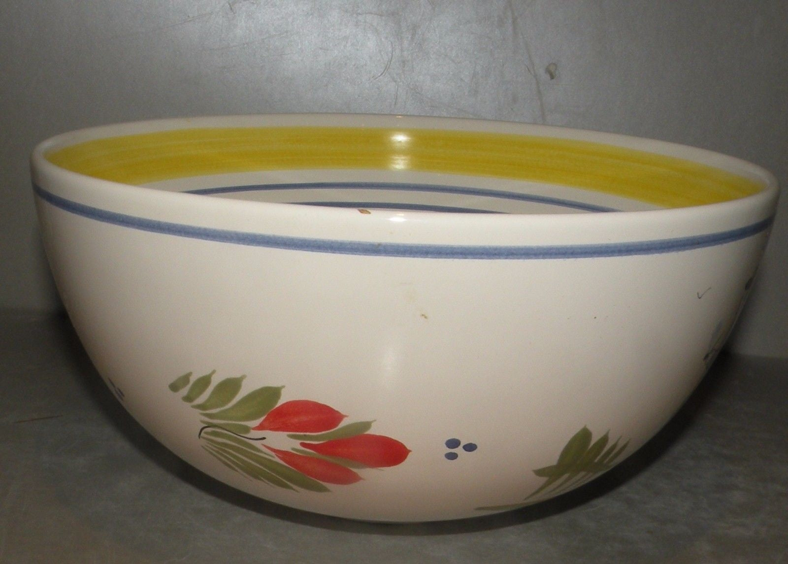 Large Open Vegetable with man Loc Maria , FAB Quimper