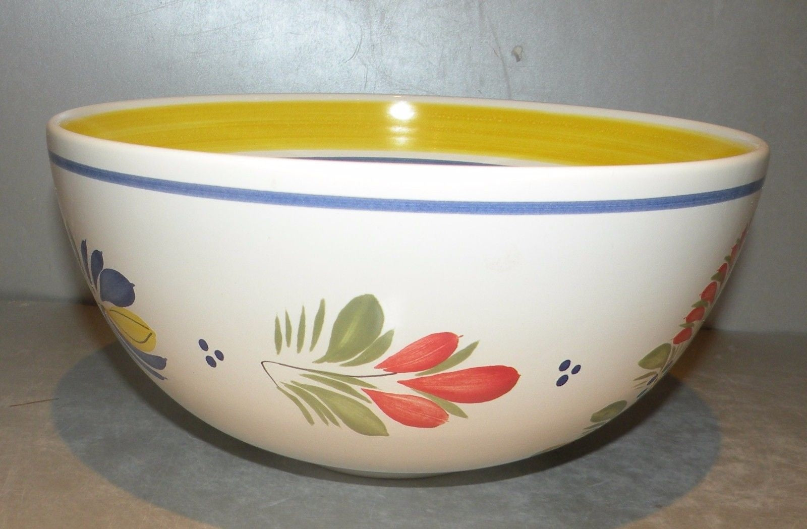 Large Open Vegetable with Lady Loc Maria , FAB Quimper
