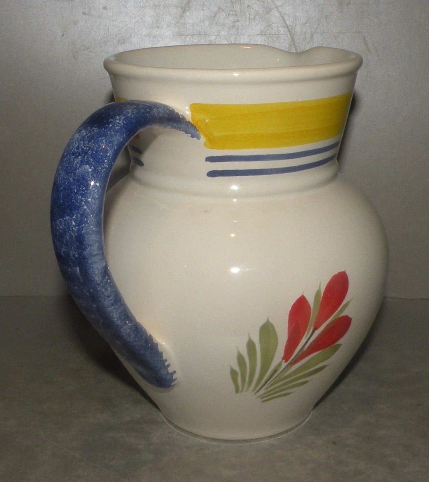 Pitcher with Man Loc Maria , FAB Quimper