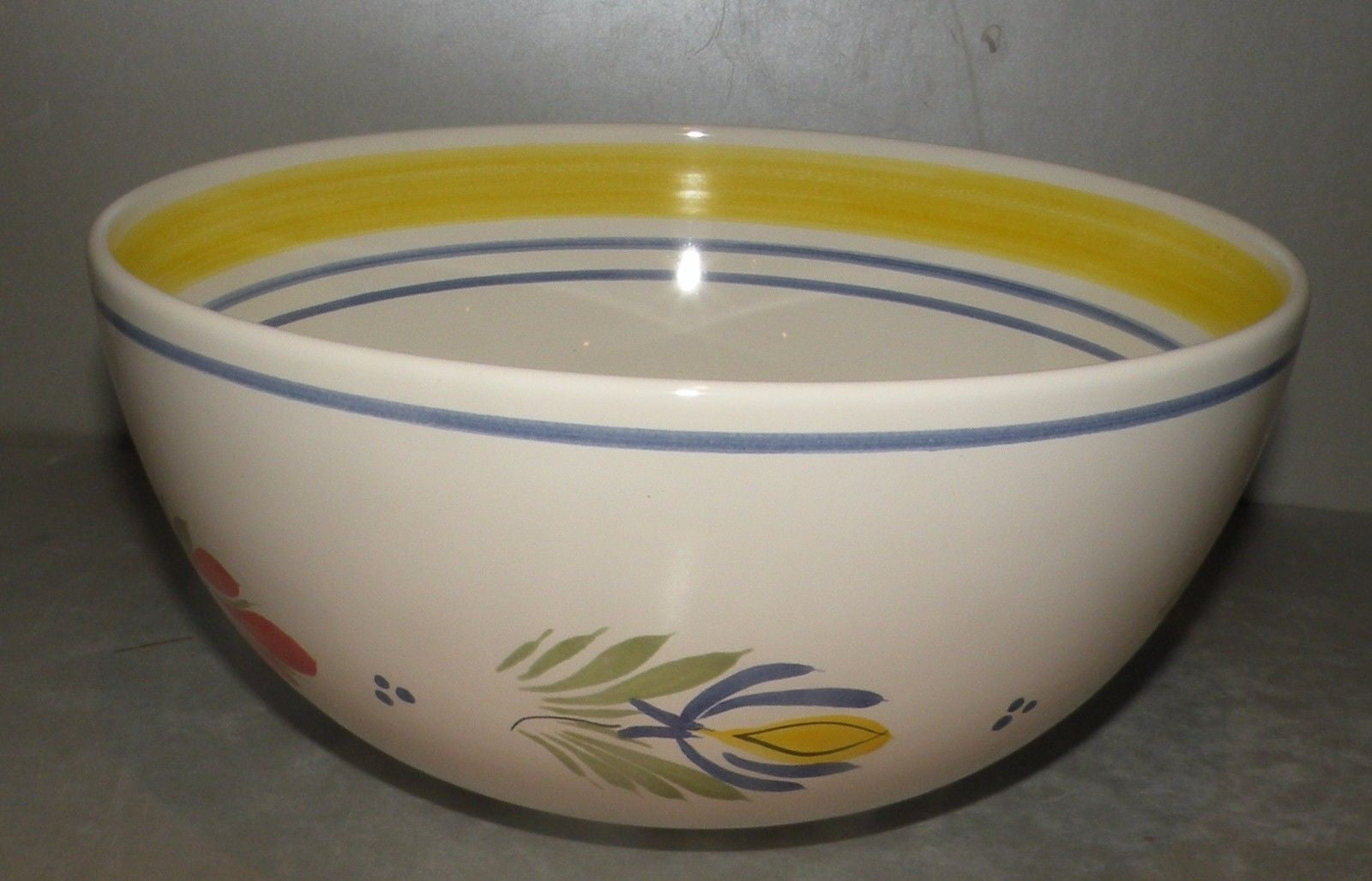 Large Open Vegetable with man Loc Maria , FAB Quimper