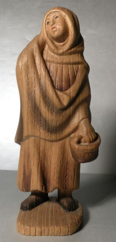 Fini Moroder Nativity Samaritan Woodcarving Anri