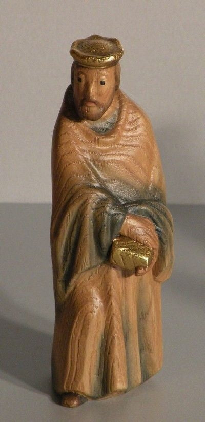 Fini Moroder Nativity White King Woodcarving Anri