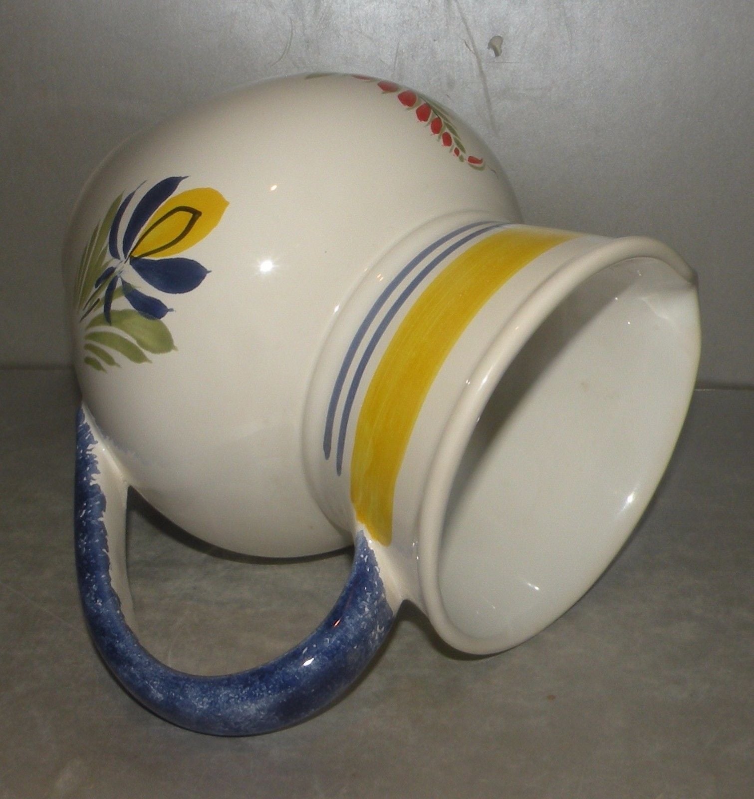 Pitcher with Man Loc Maria , FAB Quimper