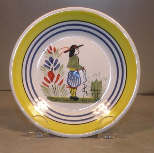 Miniature plate with man , Henriot