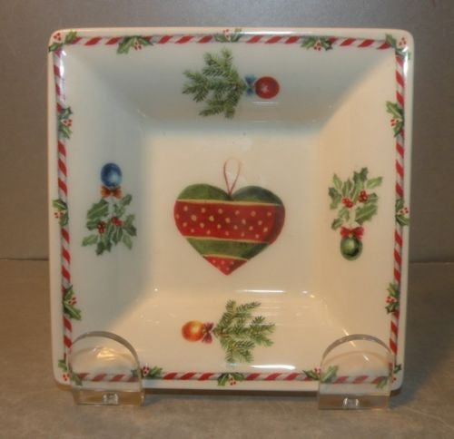 Small Square Candy Tray Joyeux Noel