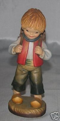 Ferrandiz Little boy carrying wood woodcarving Anri