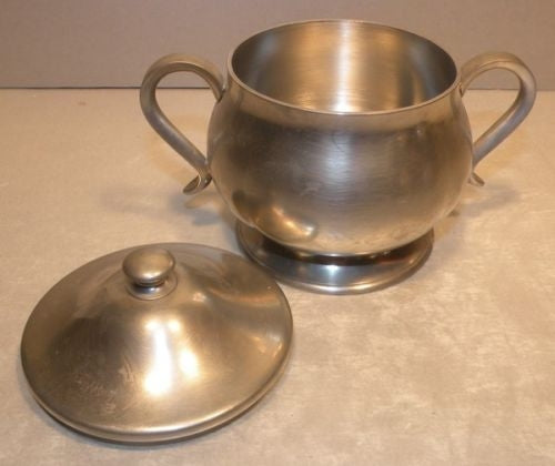 4 Pieces Tea Set Potsainiers Hutois Pewter