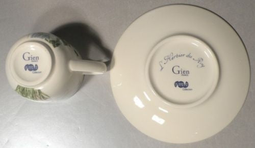 Expresso Cup & Saucer Scabiosa Herbier du Roy