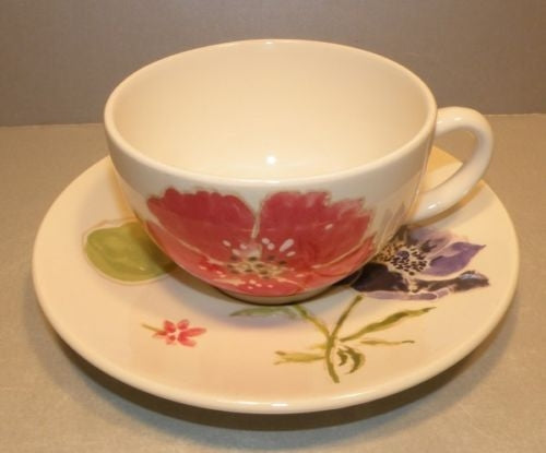 Tea Cup & Saucer Jacinthe