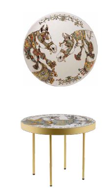 Coffee Table Gold  Chevaux du Vent