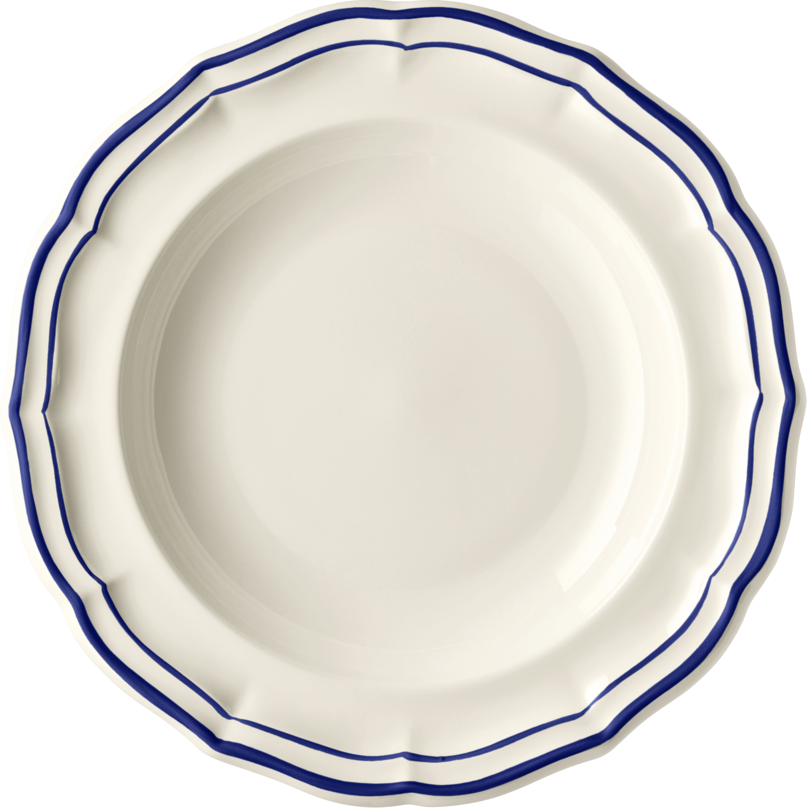 Rim Soup Plate, Filet Cobalt