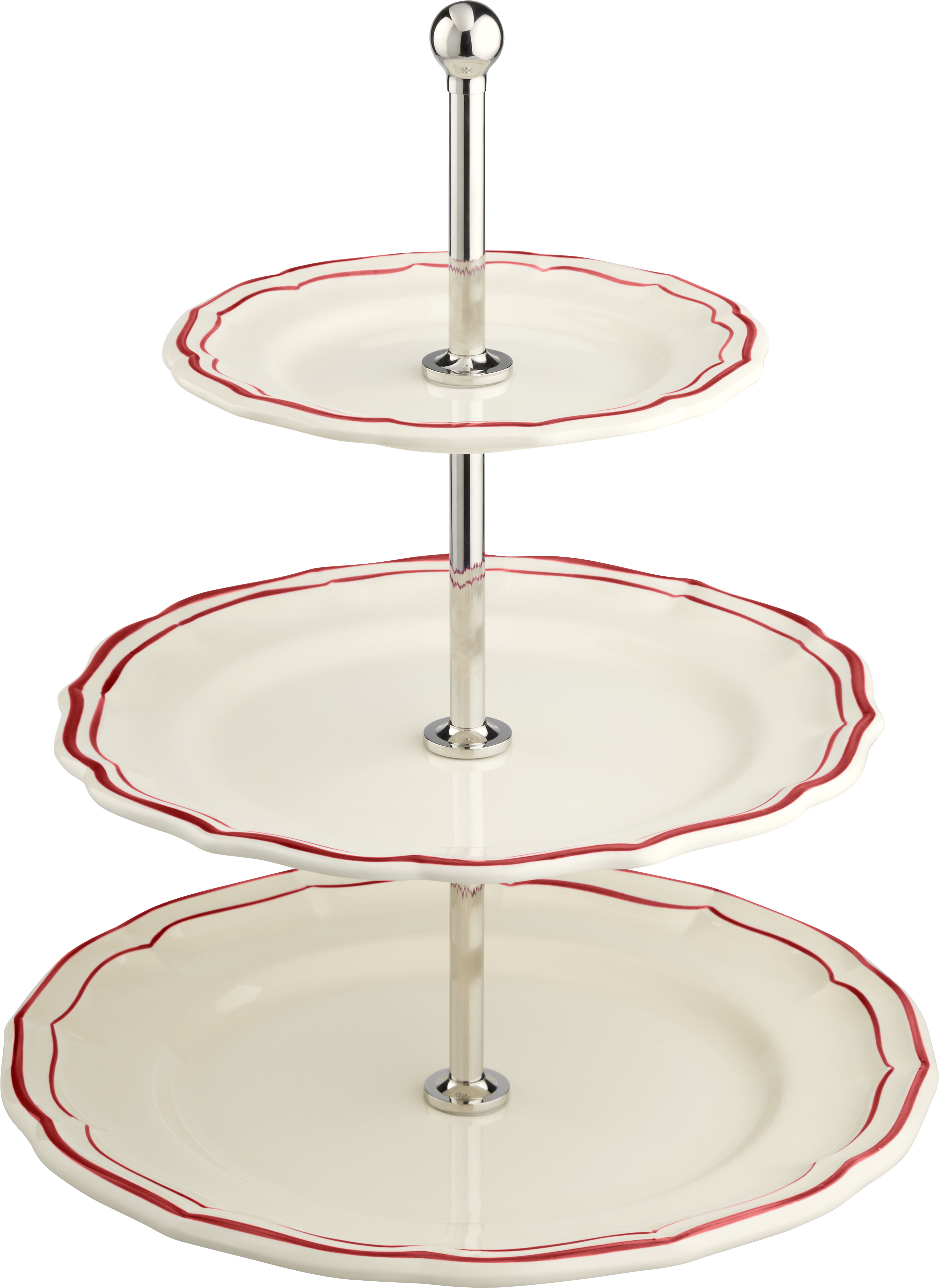 Three-tier Cake Stand,  Filet Rouge