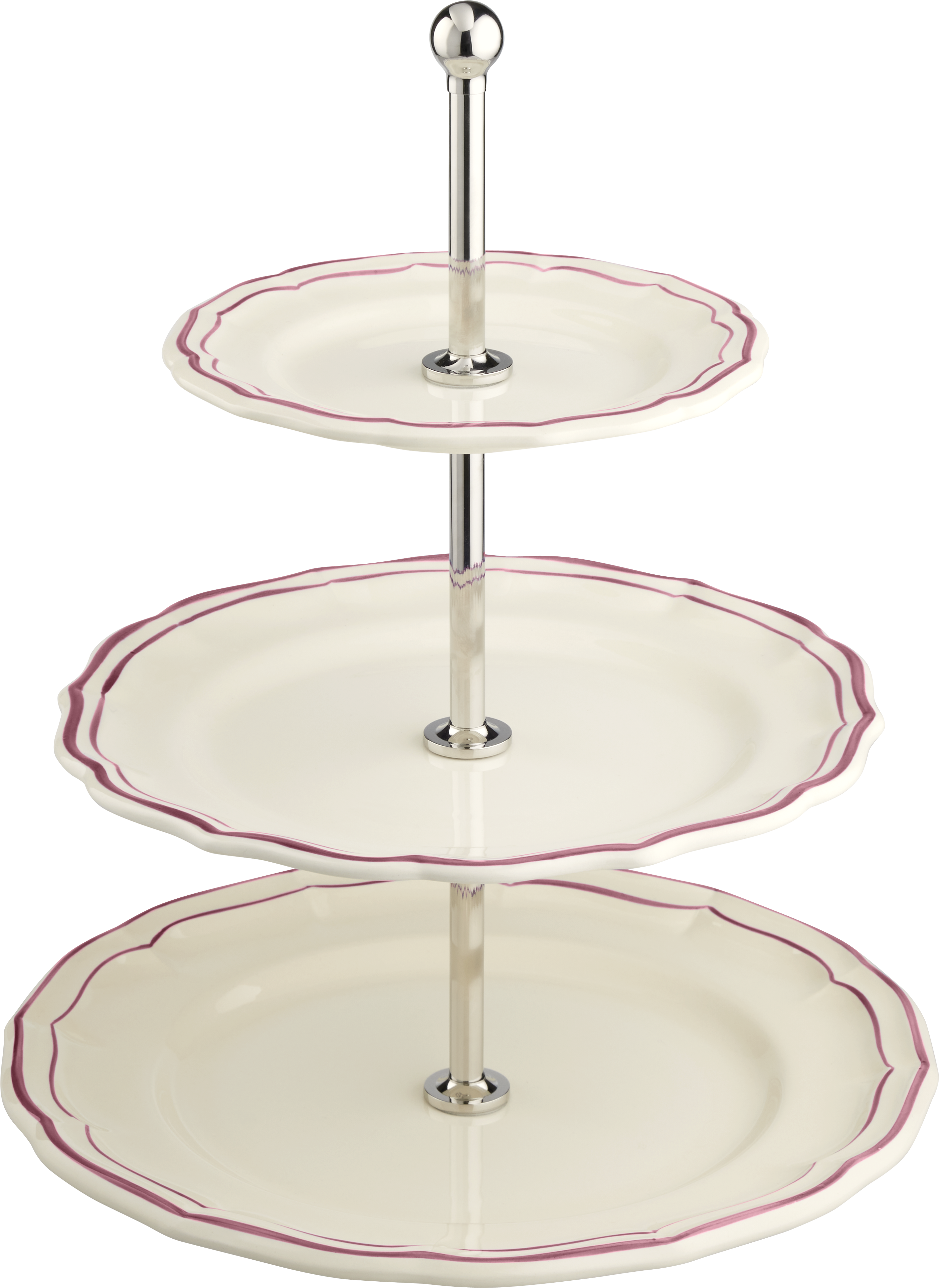 Three-tier Cake Stand,  Filet Pivoine