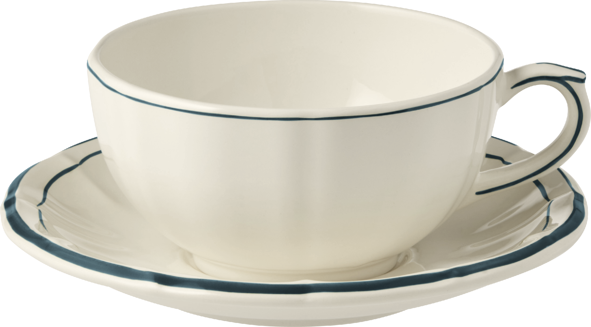 Breakfast Cup & Saucer, Filet Acapulco