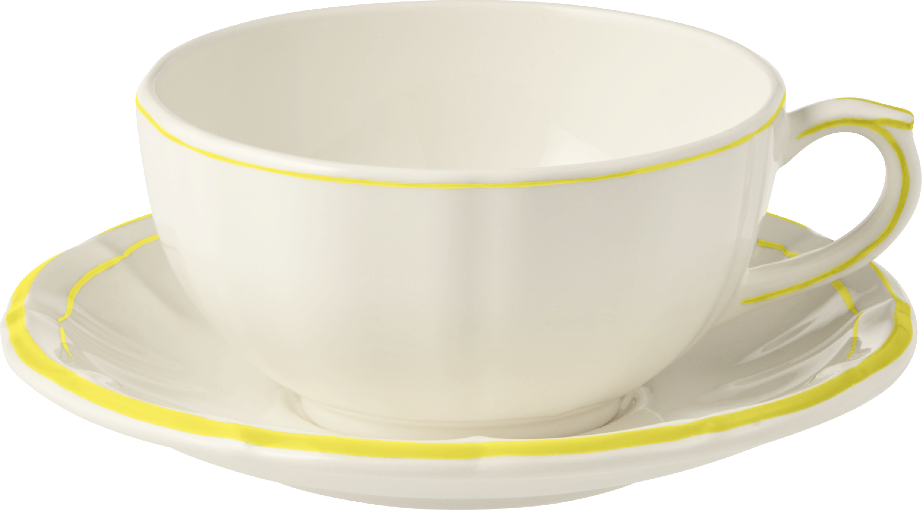 Breakfast Cup & Saucer, Filet Citron ( Yellow )