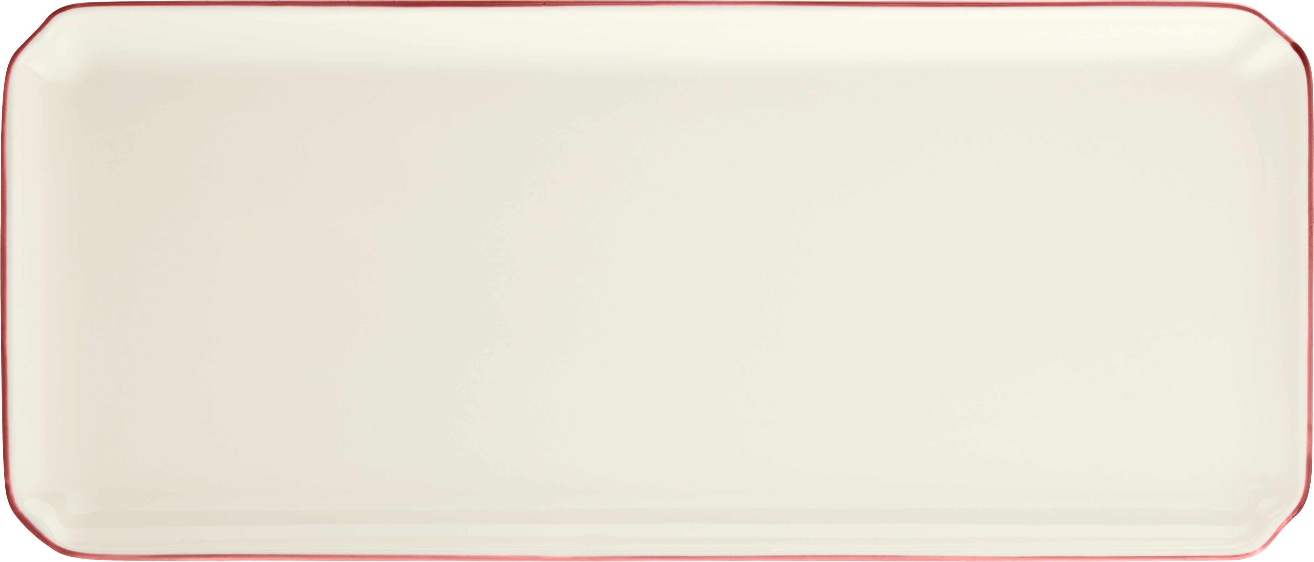 Oblong Serving Tray,  Filet Corail