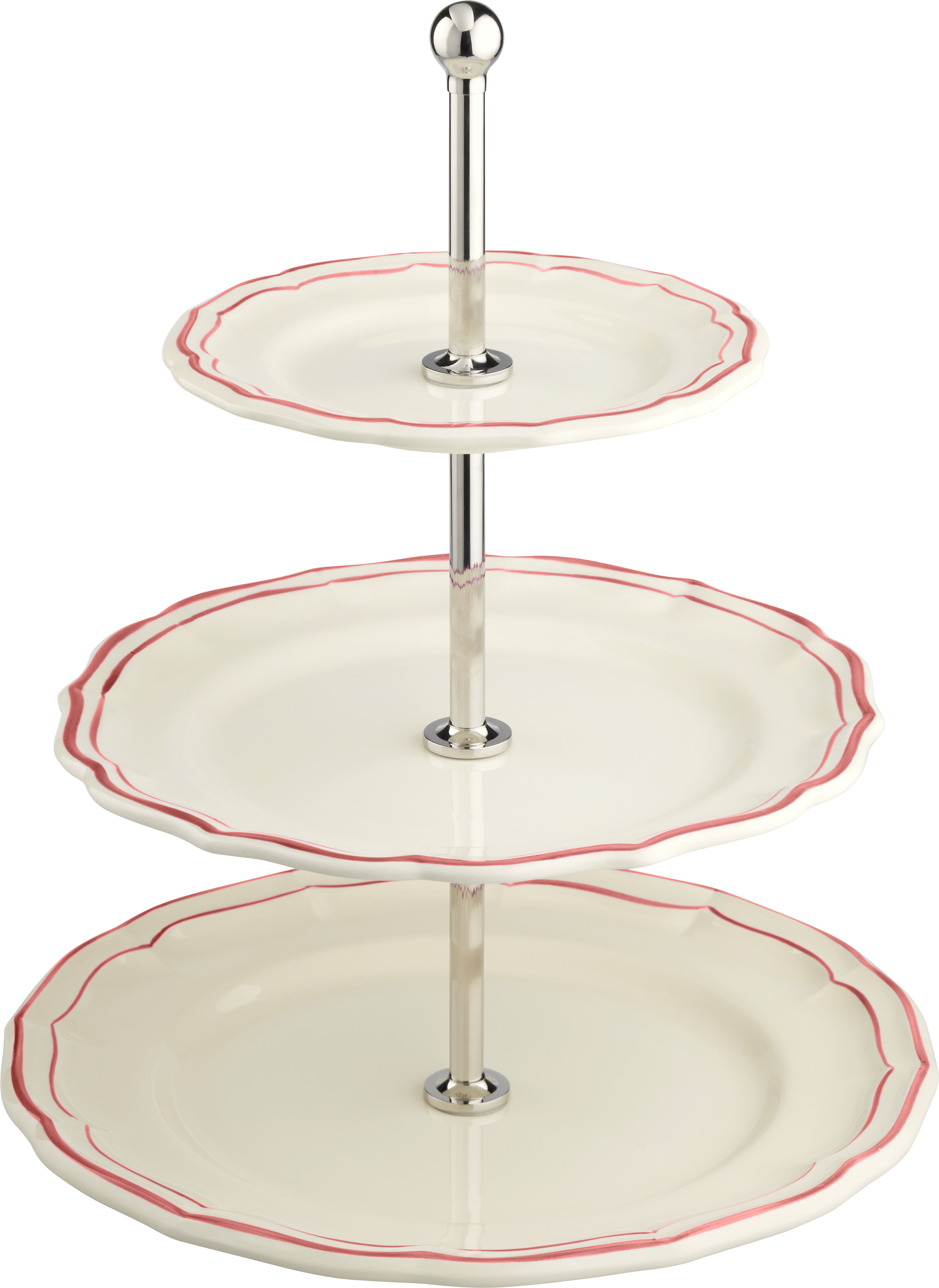 Three-tier Cake Stand,    Filet Corail