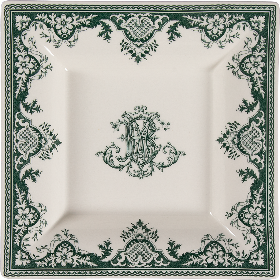 Large Square Candy Tray , Les Depareillees Vert