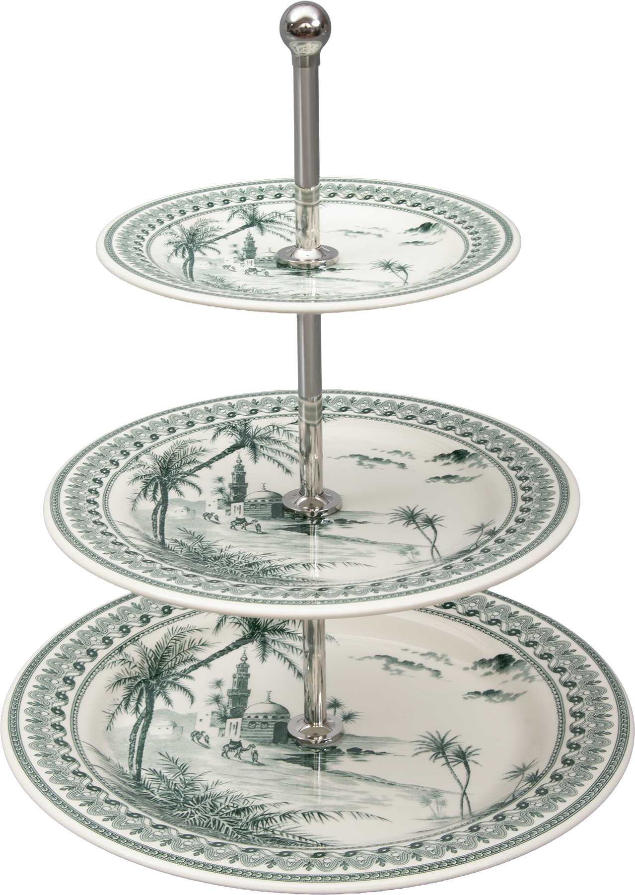 Three-Tier Cake Stand , Les Depareillees Vert