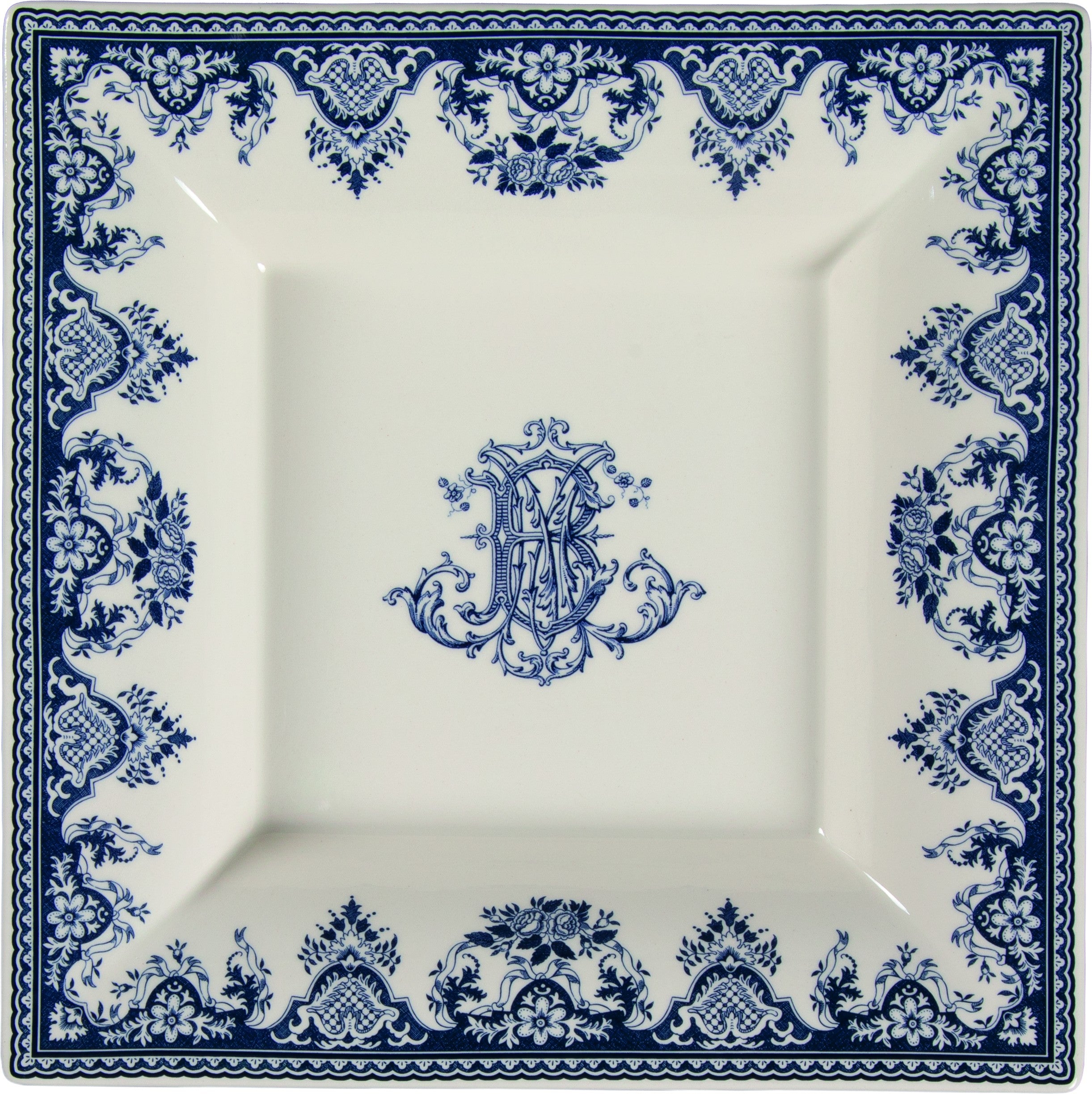 Extra Large Square Candy Tray , Les Depareillees in Blue